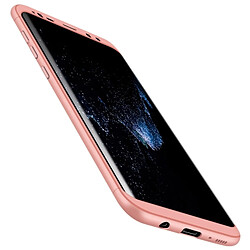 Wewoo Coque or rose pour Samsung Galaxy S8 + / G9550 PC Trois - Shield Shield 360 degrés Couverture complète Housse de protection arrière