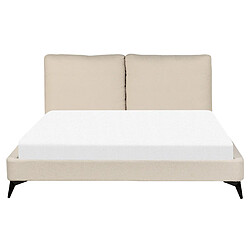 Acheter Beliani Lit double bouclé beige 160 x 200 cm MELLE