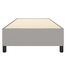 Acheter vidaXL Cadre de lit sans matelas gris clair 90x200 cm tissu