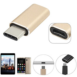 Avis Wewoo Câble or pour Samsung Galaxy S8 & S8 + / LG G6 / Huawei P10 & P10 Plus / Xiaomi Mi6 & Max 2 et autres Smartphones Aluminium Micro USB vers USB 3.1 Adaptateur Convertisseur Type-c,