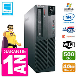 PC Lenovo ThinkCentre M82 SFF G2020 RAM 4Go Disque Dur 500Go Graveur DVD Wifi W7 - Occasion