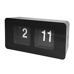 Rétro Auto Flip Clock Simple Bureau Vers Le Bas Horloges Décoration De La Maison Noir