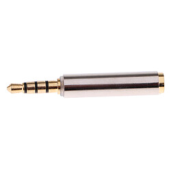 3.5mm Mâle à Femelle Prise Audio Stéréo M / F Ecouteur Jack Adaptateur Convertisseur - Argent pas cher