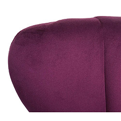 Mendler Fauteuil Lounge HWC-K37, Fauteuil Cocktail Fauteuil rembourré, velours ~ bordeaux pas cher