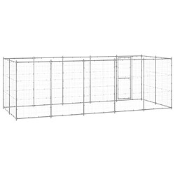 Acheter Helloshop26 Chenil extérieur cage enclos parc animaux chien extérieur acier galvanisé 12,1 m² 02_0000406