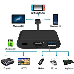 Acheter Universal Convertisseur HDMI USB-C pour commutateur Convertisseur HDMI Adaptateur Hub Type-C Adaptateur HDMI Adaptateur Hub