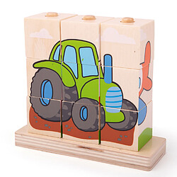 Avis Bigjigs Toys Puzzle de blocs empilables de transport