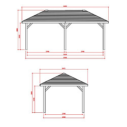 Solid Abri de Jardin Maisonnette Chalet de Jardin Kiosk 629x347