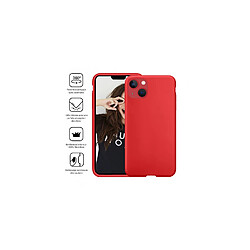 Avis JAYM - Coque Silicone Premium Rouge pour Apple iPhone 13 Pro [Compatible Magsafe]-100% Silicone et Microfibre - Renforcée et Ultra Doux