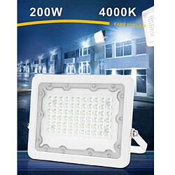 Tradex LED 200 WATT ULTRA SLIM OUTDOOR WHITE IP65 LIGHT 6500K 4000K 3000K FS200W-B