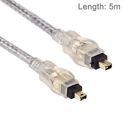 Wewoo Câble or Haute qualité Firewire IEEE 1394 4Pin mâle à 4Pin mâle, longueur: 5m plaqué