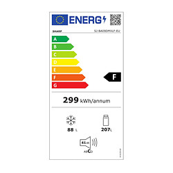 Réfrigérateur combiné 60cm 295l nofrost - sjba09dmxlf - SHARP