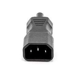 vhbw Adaptateur C14 (mâle) vers C5 (femelle) pour divers appareils électriques - Adaptateur secteur IEC 320, noir