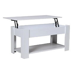 Le Quai Des Affaires Table basse plateau relevable UTAH 100x50cm / Blanc