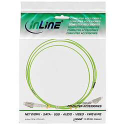 Câble duplex optique en fibre InLine® LC / LC 50 / 125µm OM5 0.5m