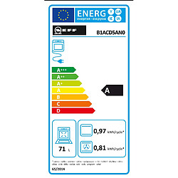 Four intégrable 71l 60cm a ecoclean inox - b1acd5an0 - NEFF