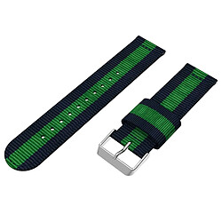 Acheter Bracelet en PU sangle de remplacement réglable, largeur : 22mm bleu/vert pour votre Samsung Galaxy Watch 46mm