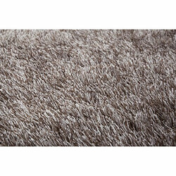 Avis Paris Prix Tapis Shaggy Fait Main Diamond Taupe 120 x 170 cm