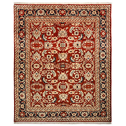 Vidal Tapis de laine 302x257 rouge Tabriz