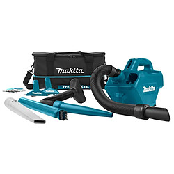 Makita Aspirateur à fonctionnement sur batterie 10,8 V Bleu