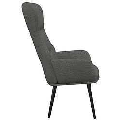 Acheter Maison Chic Chaise de relaxation | Fauteuil relax Gris foncé Tissu -GKD72352