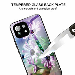 Coque en TPU anti-rayures chrysanthème violet pour votre Xiaomi Mi 11 Lite 4G/5G