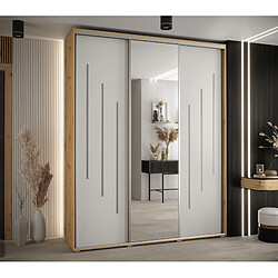 Abiks Meble Armoire DAVOS 9 À Portes Coulissantes 235,2/190/45 3 Portes