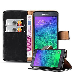 Cadorabo Coque Samsung Galaxy ALPHA Etui en Noir