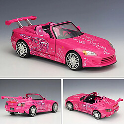 Universal 1: 24 Balance rapide et furieuse moulée sous pression S2000 rose convertible modèle jouet miniature en métal moulée sous pression modèle jouet cadeau |(Rose)