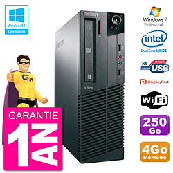 PC Lenovo ThinkCentre M82 SFF G2020 RAM 4Go Disque Dur 250Go Graveur DVD Wifi W7 - Occasion