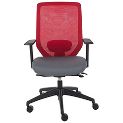 Beliani Chaise de bureau Rouge VIRTUOSO pas cher