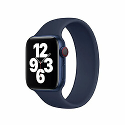 PHONECARE Bracelet Solo SiliconSense pour Apple Watch Series 9 Aluminum - 41mm (Poignet:164-177mm) - Bleu Foncé