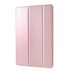 Etui en PU avec support tri-pliure or rose pour Apple iPad 10.2 (2019)