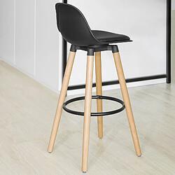 Avis SoBuy FST70-SCH Tabouret de Bar Tabouret Haut Cuisine avec dossier et repose-pieds