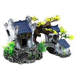 Artisanat Résine Décor Rockery Aquarium Caves Pour Fish Tank Ornement Plantes Maison Gangnam Cottage