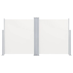 Maison Chic Auvent latéral double rétractable de patio | Store extérieur | Auvent solaire 170x600 cm Crème -GKD48348