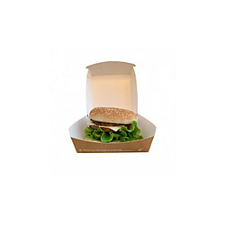 Sdg Usa Lot de 50 Boites Bio à Hamburger - SDG - Carton biodégradable 120x120x70mm