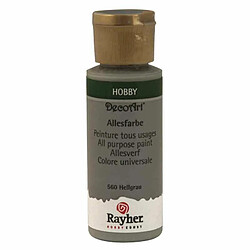 Rayher Peinture acrylique tous usages mat 59 ml - Gris clair