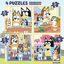 Avis Educa Borras Set de 4 Puzzles Educa Bluey