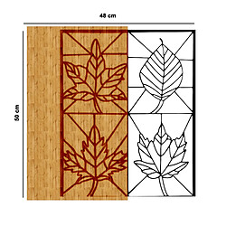 Avis EPIKASA Décoration Murale en Métal et Bois Feuille 5