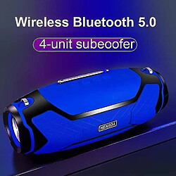 Universal Haut-parleurs Bluetooth à haute puissance 40W colonnes stéréo imperméables (bleu)