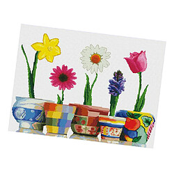 Acheter Kit Point de Croix Motif Fleur 45x45cm