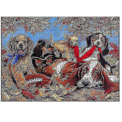 Universal Puzzle de puzzle pour animaux de compagnie, 1000 PCS Puzzle de décompression pédagogique, décoration murale