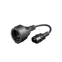 Disney MicroConnect C14, M/F, 0.75m 0.75m Coupleur C14 Noir câble électrique - Cables électriques (M/F, 0.75m, 0,75 m, Mâle/Femelle, Coupleur C14, 250, 10-16, Noir)