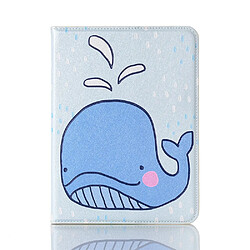 Etui en PU motif dessin animé avec support baleine pour votre Apple iPad mini (2021)