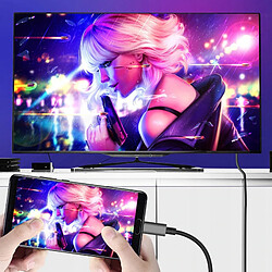 GUPBOO Câble Adaptateur USB-C 3.1 Type C vers HDMI 4K MHL 200cm,JL10