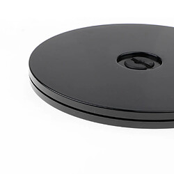 Avis 5 '' tourne-disque acrylique rotatif présentoir pour montres bijoux - noir