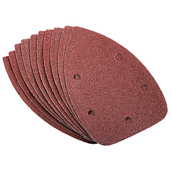 Silverline 10 Feuilles abrasives auto agrippantes 140 mm, grain 60