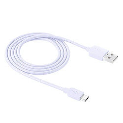 Wewoo Câble blanc pour Galaxy, Huawei, Xiaomi, LG, HTC et autres Smart Phones 1 m Haute Vitesse 35 Cœurs Micro USB vers USB de Recharge de Données,