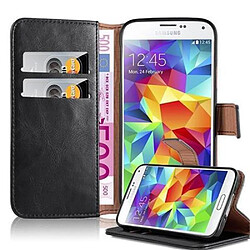 Cadorabo Coque Samsung Galaxy S5 / S5 NEO Etui en Noir